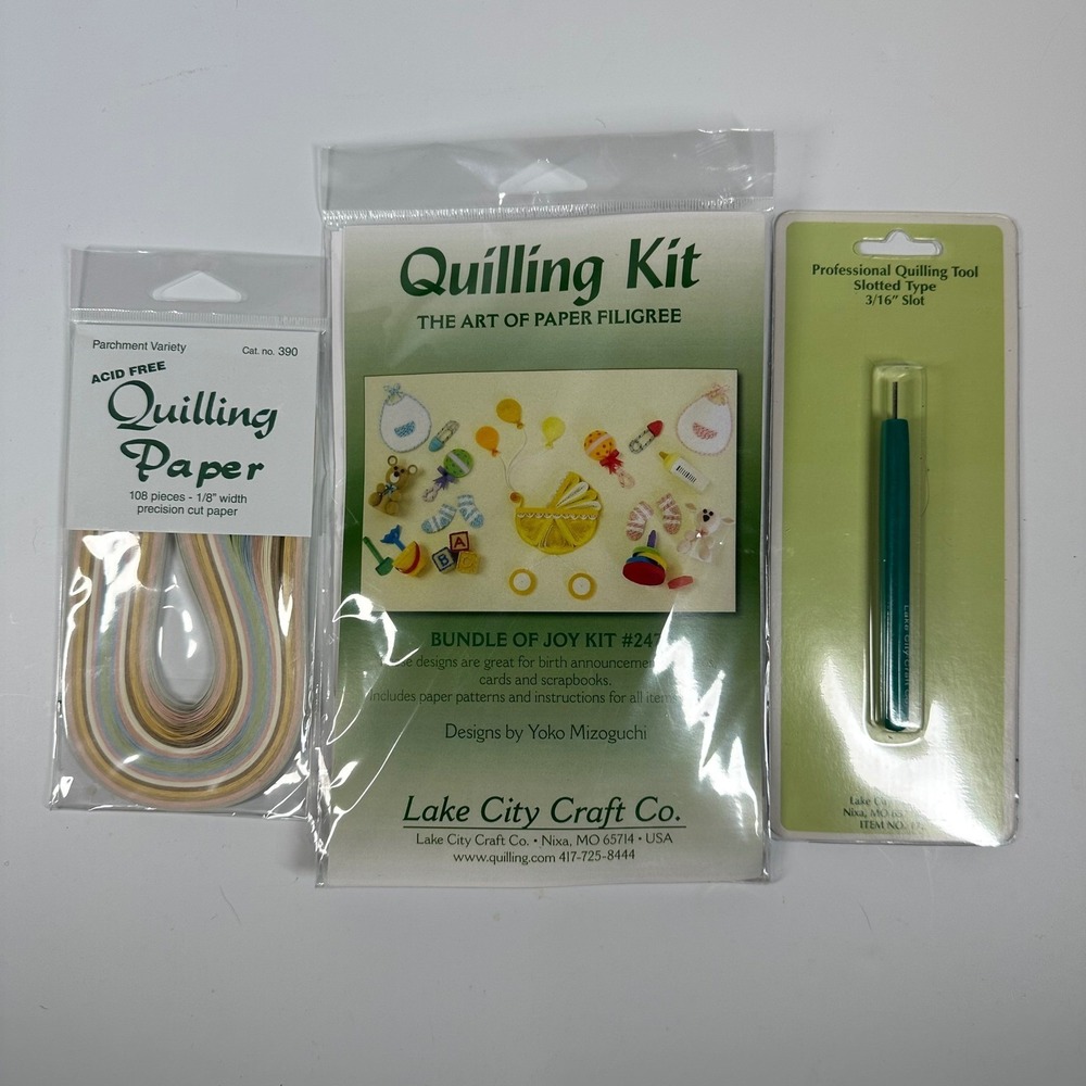 Quilling Lake City Craft Bundle of Joy Kit #247 | Paper Pack | 3/16" Slot Tool - Picture 9 of 9